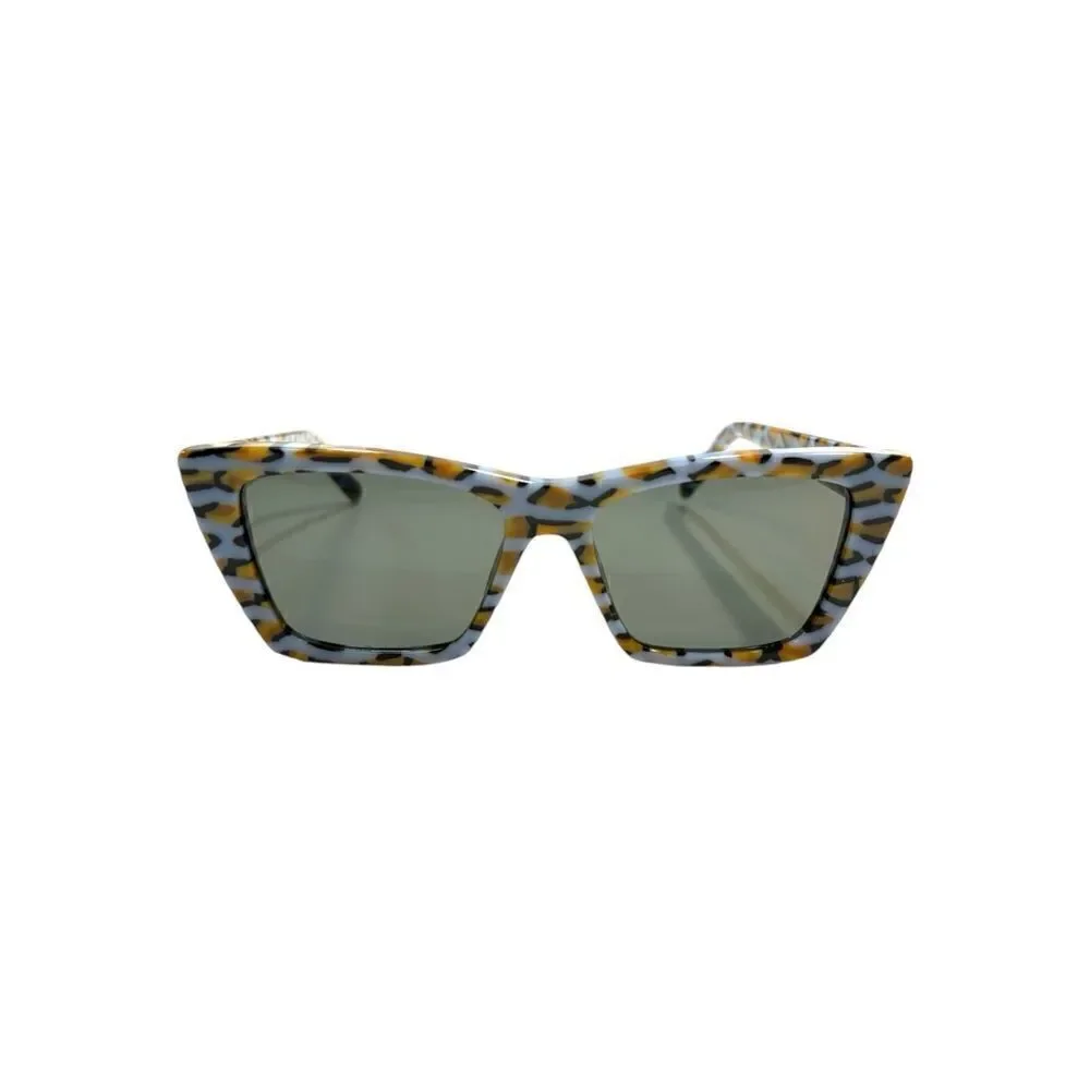 SAINT LAURENT  VIOLET/GREY Tortoise Shell Cat Eye Sunglasses